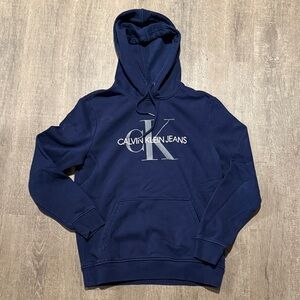 Calvin Klein Jeans Men's Dark Blue Hoodie